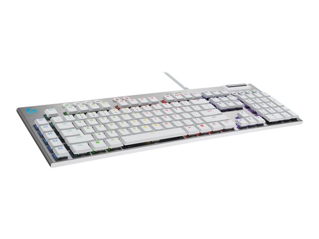 Logitech G G815 - Keyboard - backlit - USB - QWERTY - US International - key switch: GL Tactile - white