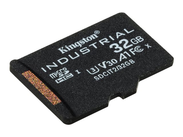 Kingston Industrial - Flash memory card - 32 GB - A1 / Video Class V30 / UHS-I U3 / Class10 - microSDHC UHS-I
