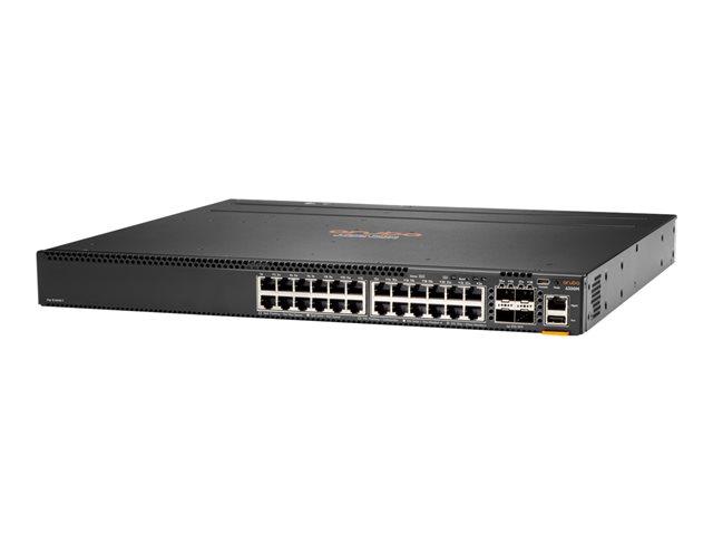 HPE Aruba 6300M - Switch - L3 - Managed - 24 x 10/100/1000 + 4 x 1 Gigabit / 10 Gigabit / 25 Gigabit / 50 Gigabit SFP56 (uplink / stacking) - front and side to back - rack-mountable