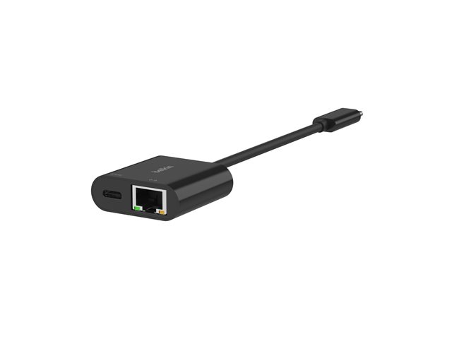 Belkin - Network adapter - USB-C - Gigabit Ethernet x 1 + USB-C (power only) x 1