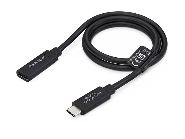 2ft USB4 Extension Cable 40Gbps USB-C