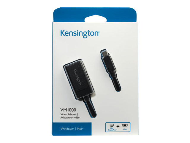 Kensington VM1000 Mini DisplayPort to VGA Adapter - Video converter - DisplayPort - VGA - black