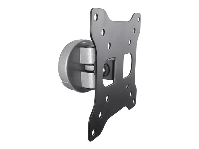 StarTech.com Monitor Wall Mount - Fixed - Supports Monitors 13\" to 34\" - VESA Monitor Wall Mount Bracket - Aluminum - Black & Silver (ARMWALL) - Mounting kit (display mount, wrench) - for monitor / flat panel - aluminium - screen size: 13\"-34\" - wall-mountable