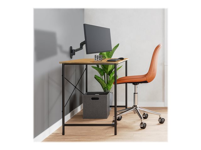 Ergotron LX - Mounting kit (articulating arm, extension adapter, wall mount base) - for LCD display - matte black - screen size: up to 34\" - wall-mountable