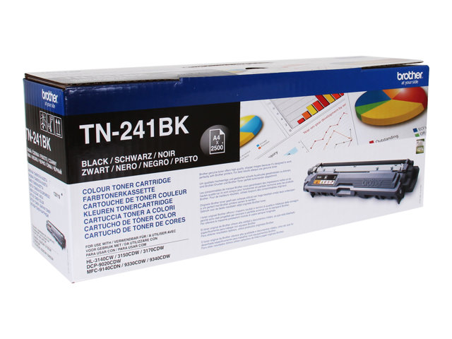 Brother TN241BK - 2-pack - black - original - toner cartridge - for Brother DCP-9015, DCP-9020, HL-3140, HL-3150, HL-3170, MFC-9140, MFC-9330, MFC-9340