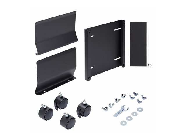 StarTech.com Computer Tower Cart Rolling CPU Caddy w/ Wheels, Adjustable - Cart - for personal computer - steel - black