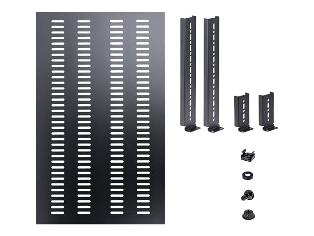 StarTech.com Server Rack Shelf - 1U - Adjustable Mount Depth - Heavy Duty - Rack shelf - black - 1U - 19\" - for P/N: RK1233BKM, RK2433BKM, RK2537BKM, RK3236BKF, RK4236BKB, RK4242BK24, RK4242BK30