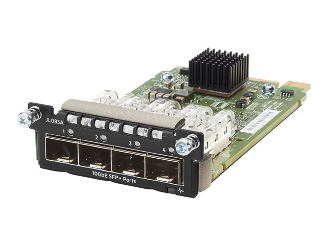HPE Aruba - Expansion module - 10 Gigabit SFP+ x 4 - for HPE Aruba 2930M 24, 3810M 16SFP+, 3810M 24G, 3810M 48G