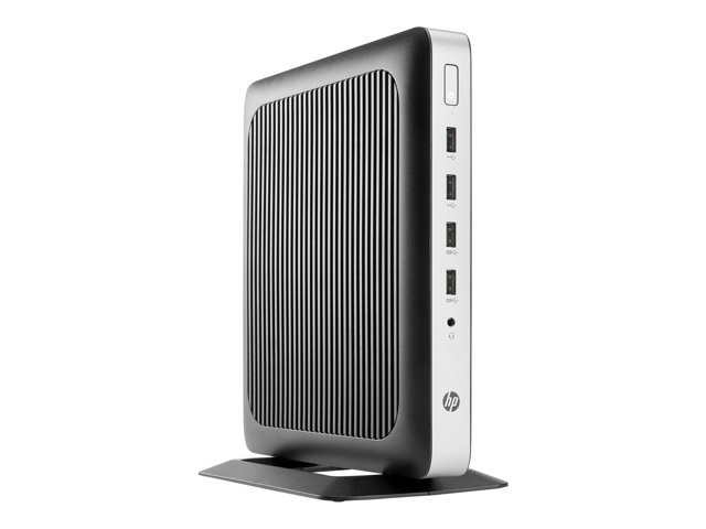 HP t630 - Thin client - tower - 1 x GX-420GI 2 GHz - RAM 4 GB - flash 32 GB - MLC - Radeon R7E - GigE - WLAN: Bluetooth, 802.11ac - Win 10 IoT Enterprise LTSB 64-bit - monitor: none