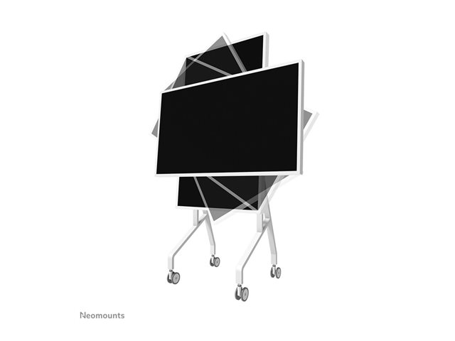 Neomounts MOVE Go Flip Rotational Mobile Floor Stand for Samsung Flip55 en 65 (fast install height adjustable)