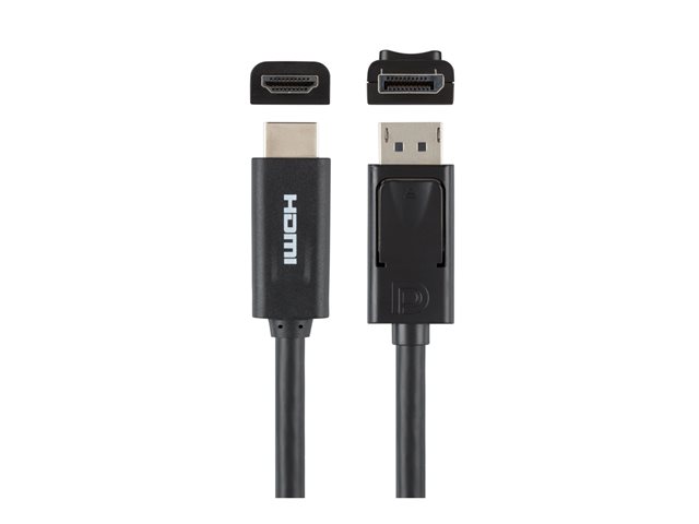 Belkin 6ft DisplayPort to HDMI Cable, M/M, 4k - Adapter cable - DisplayPort male to HDMI male - 1.8 m - shielded - for P/N: F4U097tt, F4U109tt
