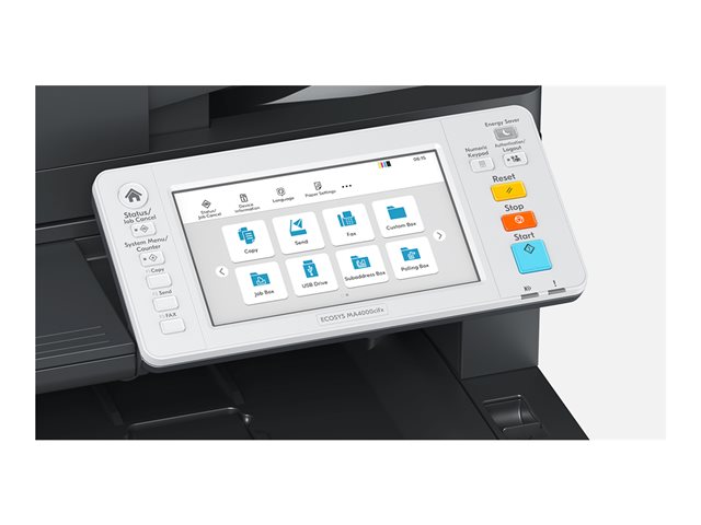 Kyocera ECOSYS MA4000CIFX - Multifunction printer - colour - laser - Legal (216 x 356 mm)/A4 (210 x 297 mm) (original) - A4/Legal (media) - up to 40 ppm (copying) - up to 40 ppm (printing) - 450 sheets - 33.6 Kbps - USB 2.0, Gigabit LAN, USB host