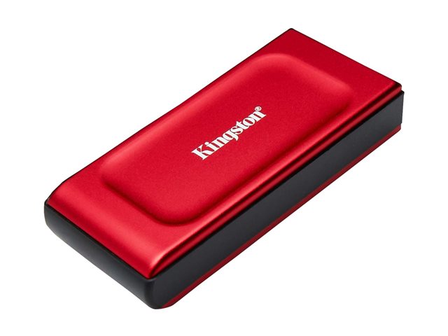 Kingston XS1000 - SSD - 1 TB - external (portable) - USB 3.2 Gen 2 (USB-C connector) - red