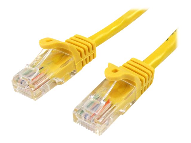 StarTech.com 2m Yellow Cat5e / Cat 5 Snagless Patch Cable - Patch cable - RJ-45 (M) to RJ-45 (M) - 2 m - UTP - CAT 5e - molded, snagless - yellow