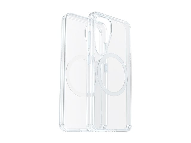 OtterBox Symmetry Series - Back cover for mobile phone - with magnets - polycarbonate, thermoplastic elastomer (TPE) - clear - for Samsung Galaxy S25