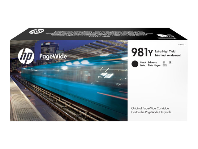 HP 981Y - 343.5 ml - Extra High Yield - black - original - PageWide - ink cartridge - for PageWide Enterprise Color MFP 586, PageWide Managed Color E55650