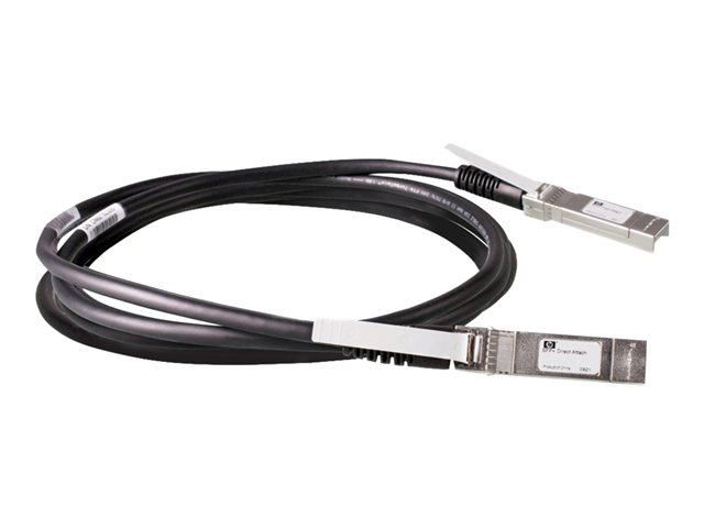 HPE X240 Direct Attach Cable - Network cable - SFP+ to SFP+ - 5 m - for HPE 59XX, 75XX, FlexFabric 12902, Modular Smart Array 1040, SimpliVity 380 Gen10, 380 Gen9