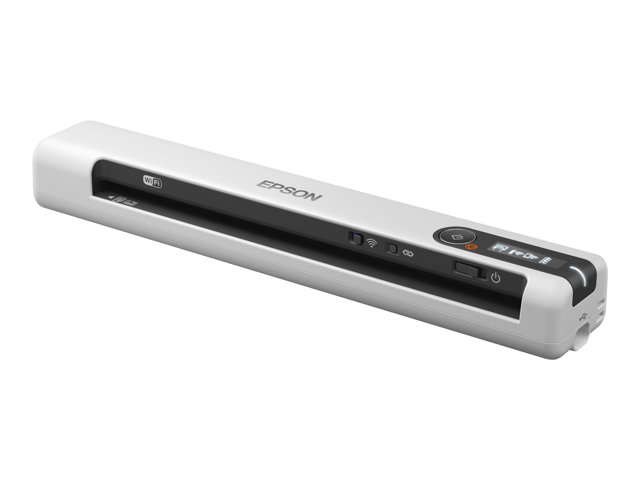 Epson WorkForce DS-80W - Document scanner - Contact Image Sensor (CIS) - A4 - 600 dpi x 600 dpi - up to 15 ppm (mono) / up to 15 ppm (colour) - up to 300 scans per day - USB 2.0, Wi-Fi(n)