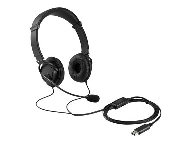 Kensington Stereo Headsets met mic en volume control 