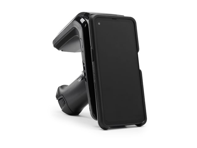 RFD40 PREMIUM PLUS SLED: STANDARD RANGE CIRCULAR POLARIZED ANTENNA UHF RFID BLUETOOTH WIFI GUN SE4100 IMAGER 7000MAH BATTERY MIDNIGHT BLACK 900MHZ WORLDWIDE