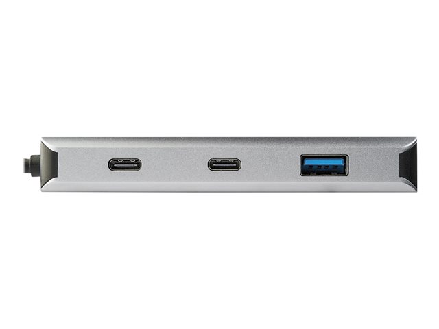 StarTech.com 4 Port USB C Hub w/ 2x USB A & 2x USB C, SuperSpeed 10Gbps USB Type-C 3.1/3.2 Gen 2 Hub, USB Bus Powered, Portable USB-C to USB Adapter Hub, Aluminum, 9.8\" (25cm) Cable - Windows/macOS/Linux - Hub - 2 x USB-C + 2 x USB 3.1 Gen 2 - desktop - for P/N: PEXUSB321C