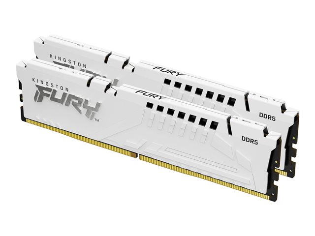 Kingston FURY Beast - DDR5 - kit - 64 GB: 2 x 32 GB - DIMM 288-pin - 6000 MHz / PC5-48000 - CL30 - 1.4 V - unbuffered - on-die ECC - white