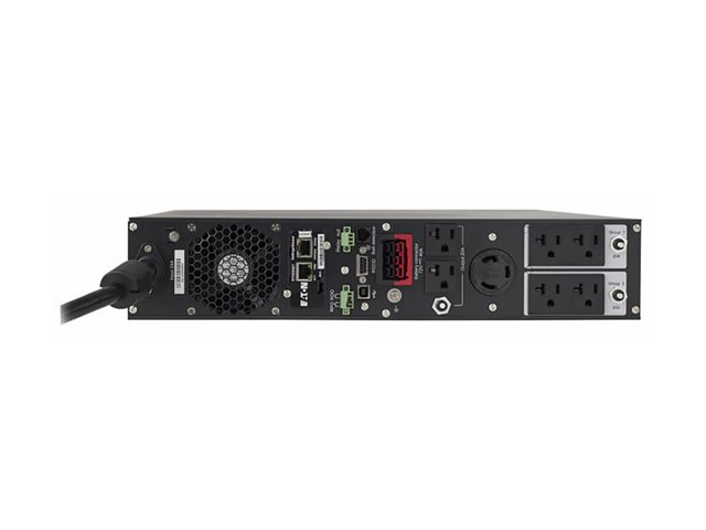Eaton 9PX 3000VA 2700W 120V Online Double-Conversion UPS, L5-30P, 6x 5-20R, 1 L5-30R Outlets, Cybersecure Network Card Option, Extended Run, 2U Rack/Tower Battery Backup - UPS (rack-mountable / external) - AC 100/110/120/125 V - 2700 Watt - 3000 VA - Ethernet, RS-232, USB - output connectors: 7 - 2U - black and silver - for P/N: 744-A3122, 9PXEBM72RT
