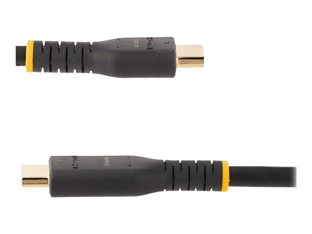 StarTech.com 7m (23ft) Active HDMI Cable w/ Ethernet - HDMI 2.0 4K 60Hz UHD - Rugged HDMI Cord w/ Aramid Fiber - Durable High Speed HDMI Cable - Heavy-Duty HDMI 2.0 Cable - High Speed - HDMI cable with Ethernet - HDMI male to HDMI male - 7 m - black