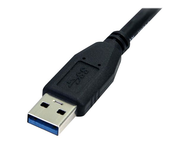 StarTech.com 0.5m (1.5ft) Black SuperSpeed USB 3.0 Cable A to Micro B - USB 3.0 Micro B Cable - 1x USB 3 A (M), 1x USB 3 Micro B (M) 50cm (USB3AUB50CMB) - USB cable - Micro-USB Type B (M) to USB Type A (M) - USB 3.0 - 50 cm - molded - black - for P/N: DKT30CVAGPD, S251BMU313, S251BMU3FP, S251BPU313, S252BU313R, SLSODDU33B, SMS1BMU313