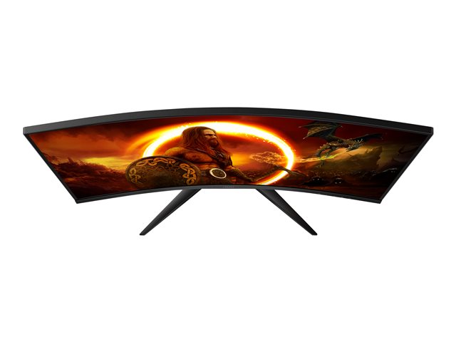 AOC Gaming C32G2ZE/BK - LED monitor - gaming - curved - 32\" (31.5\" viewable) - 1920 x 1080 Full HD (1080p) @ 240 Hz - VA - 300 cd/m² - 3000:1 - 1 ms - 2xHDMI, DisplayPort - black