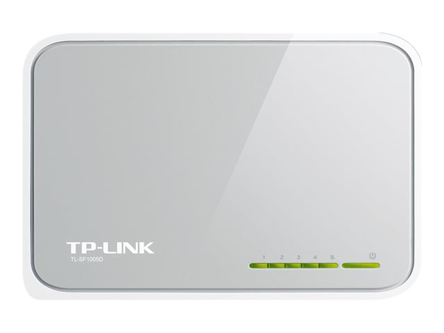 TP-Link TL-SF1005D 5-Port 10/100Mbps Desktop Switch - Switch - 5 x 10/100 - desktop