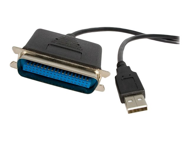 StarTech.com 6 ft. (1.8 m) USB to Parallel Port Adapter - IEEE-1284 - Male/Male - USB to Centronics Cable (ICUSB1284) - Parallel adapter - USB 2.0 - IEEE 1284