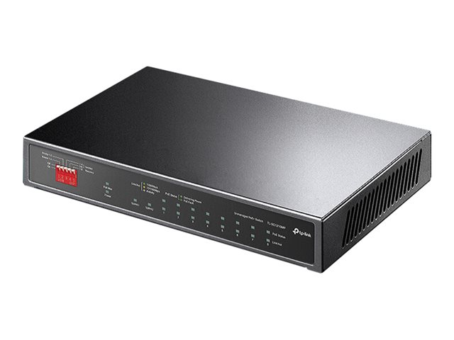 TP-Link TL-SG1210MP V2 - Switch - unmanaged - 8 x 10/100/1000 (PoE+) + 1 x 10/100/1000 (uplink) + 1 x Gigabit SFP (uplink) - desktop, wall-mountable - PoE+