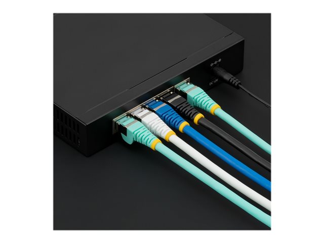 StarTech.com 3m CAT6a Ethernet Cable - Black - Low Smoke Zero Halogen (LSZH) - 10GbE 500MHz 100W PoE++ Snagless RJ-45 w/Strain Reliefs S/FTP Network Patch Cord - Patch cable - RJ-45 (M) to RJ-45 (M) - 3 m - S/FTP - CAT 6a - IEEE 802.3bt - snagless, stranded, molded, halogen-free - black