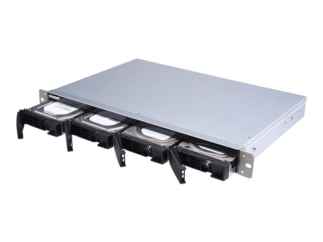 QNAP TL-R400S - Hard drive array - 4 bays (SATA-600) - SATA 6Gb/s (external) - rack-mountable - 1U