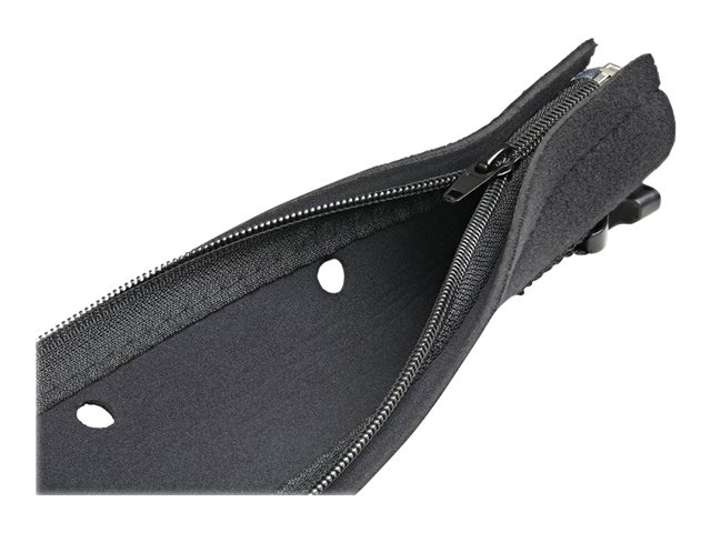 StarTech.com 40\" (1m) Neoprene Cable Management Sleeve with Zipper & Buckle, 1.2\" (3cm) Diameter, Computer/PC Power/Network/AV Cord Cover/Manager, Flexible Cable Organizer Wrap, Black - Cable Manager Sleeve (WKSTNCMZP) - Cable management sleeve - bla
