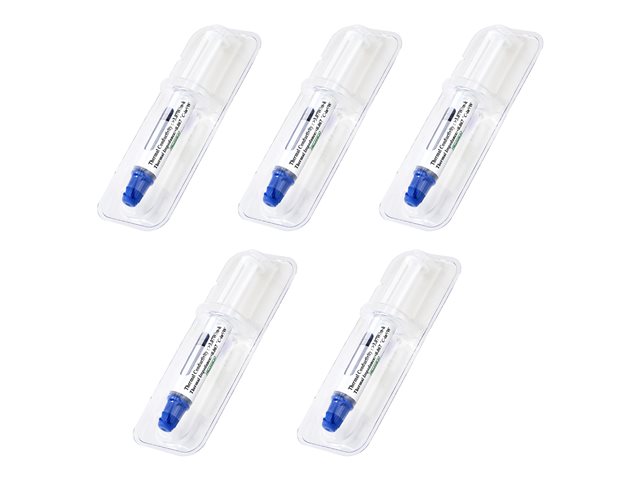 StarTech.com Thermal Paste, High Performance Thermal Paste, Pack of 5 Re-sealable Syringes (1.5g / each), Metal Oxide Heat Sink Compound, CPU Thermal Paste, Thermal Glue, RoHS / CE - GPU Grease - Thermal paste - high performance (pack of 5)