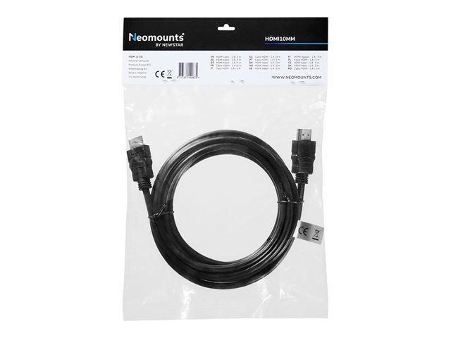 Neomounts - HDMI cable - HDMI male to HDMI male - 3 m - black
