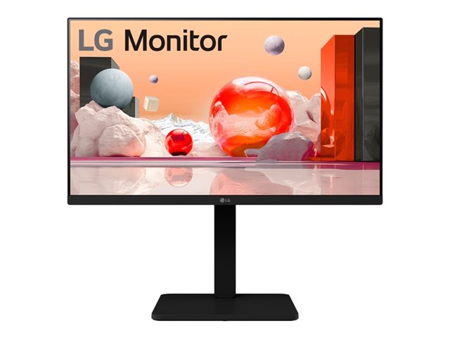 LG 24BA550-B - LED monitor - 24\" (23.8\" viewable) - 1920 x 1080 Full HD (1080p) @ 100 Hz - IPS - 250 cd/m² - 1300:1 - 5 ms - HDMI, VGA, DisplayPort - speakers - black