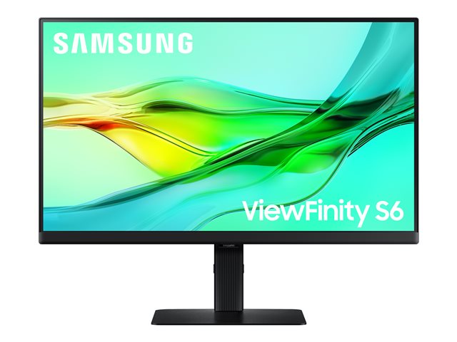 Samsung ViewFinity S6 S24D600UAU - S60UD Series - LED monitor - USB - 24\" - 2560 x 1440 QHD @ 100 Hz - IPS - 350 cd/m² - 1000:1 - HDR10 - 5 ms - HDMI, DisplayPort - black