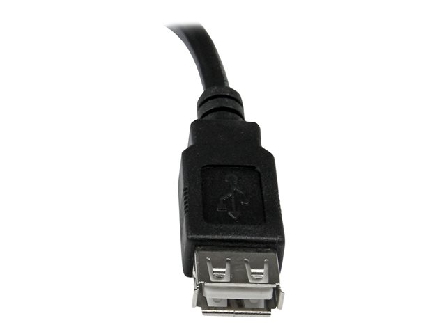 StarTech.com 6in USB 2.0 Extension Adapter Cable A to A - M/F - USB extension cable - USB (M) to USB (F) - USB 2.0 - 5.9 in - black - USBEXTAA6IN - USB extension cable - USB (M) to USB (F) - USB 2.0 - 15 cm - black - for P/N: 35FCREADBU3, MSDREADU2OTG, SU2DUPERA11, USB56KEMH2, USBDUP15, USBDUPE115, USBDUPE17