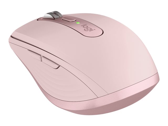 Logitech MX Anywhere 3S - Mouse - optical - 6 buttons - wireless - Bluetooth - rose