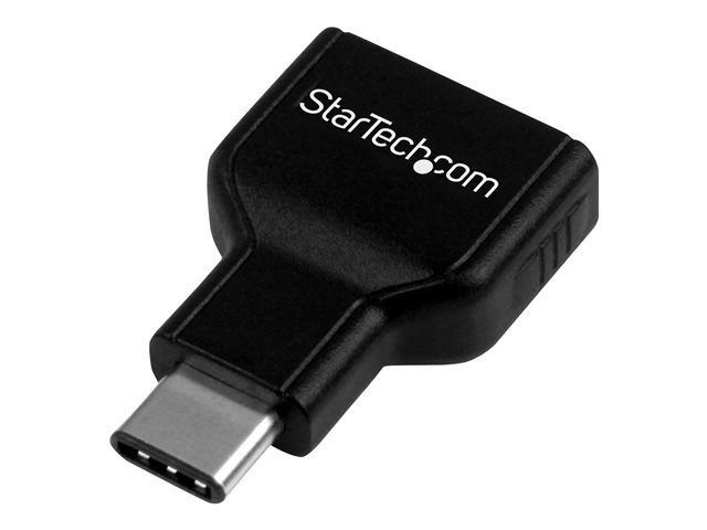 StarTech.com USB-C to USB Adapter - USB-C to USB-A - USB 3.1 Gen 1 - 5Gbps - USB C Adapter - USB Type C (USB31CAADG) - USB adapter - 24 pin USB-C (M) to USB Type A (F) - USB 3.1 - black - for P/N: HB31C2A1CGS, HB31C2A2CB, HB31C3A1CS, HB31C3ASDMB, HB31C4AS, PEXUSB311AC3