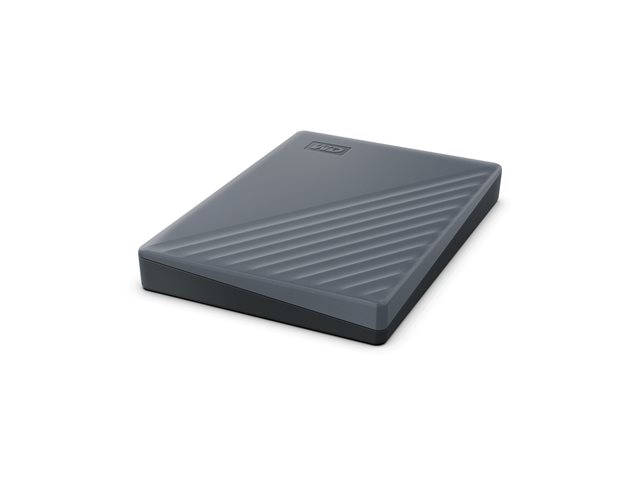 WD My Passport WDBWML0020BGY - Hard drive - encrypted - 2 TB - external (portable) - USB 3.2 Gen 1 (USB-C connector) - 256-bit AES - silicon grey