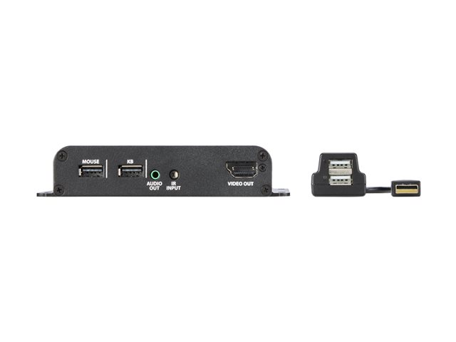 Belkin - KVM / audio extender - receiver - HDMI, DisplayPort - over CAT 6 - USB - 6 ports - up to 100 m - TAA Compliant