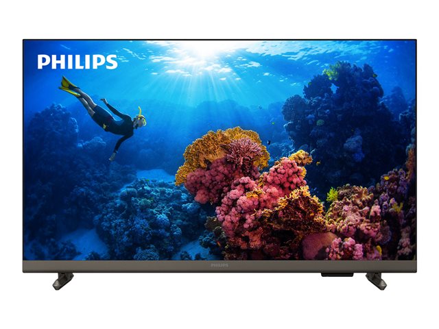 Philips 24PHS6808 - 24" Diagonal Class 6800 Series LED-backlit LCD TV - Smart TV - New OS - 720p 1366 x 768 - HDR - satin chrome