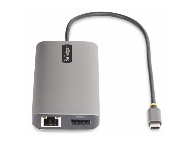 StarTech.com USB-C Triple-Monitor Multiport Adapter, HDMI/DP/Card Reader - Docking station - USB-C 3.2 Gen 1 / Thunderbolt 3 / Thunderbolt 4 - HDMI, 2 x DP - 1GbE