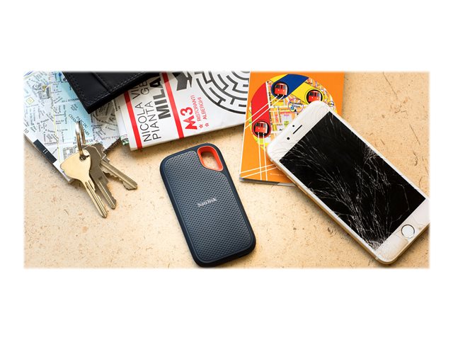 SanDisk Extreme Portable V2 - SSD - 4 TB - external (portable) - USB 3.2 Gen 2 - 256-bit AES - black