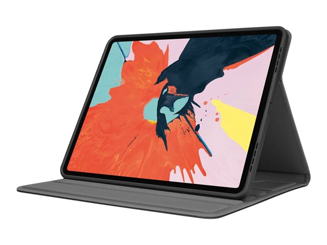 Targus VersaVu Classic - Flip cover for tablet - polyurethane faux leather - black - 12.9\" - for Apple 12.9-inch iPad Pro (3rd generation, 4th generation, 5th generation)