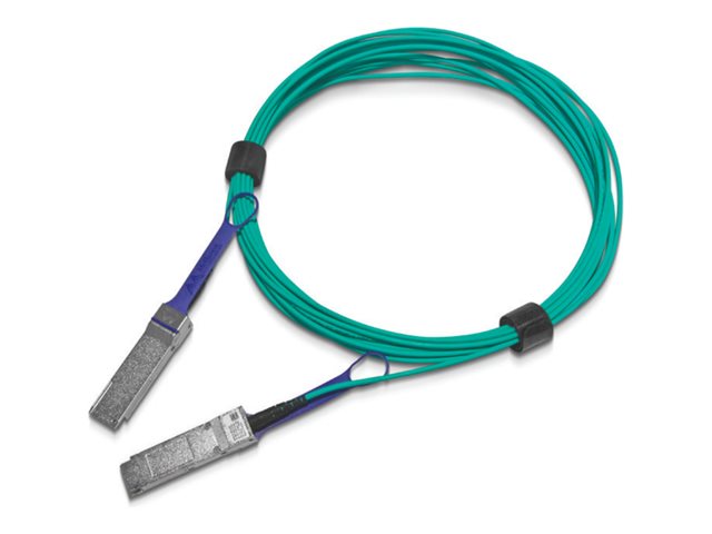 NVIDIA - 100GBase direct attach cable - QSFP to QSFP - 5 m - fibre optic - halogen-free, active